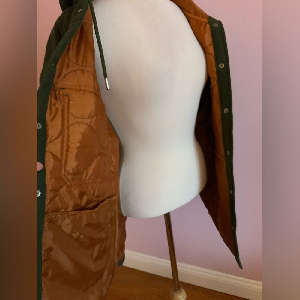 BDG Green Quilted Jacket - Picture 7 of 8